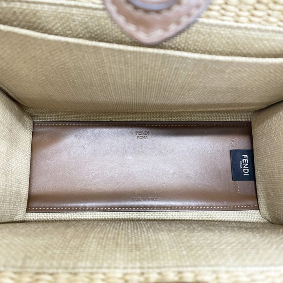 FENDI Brown Straw Bag - Picture 4 of 12